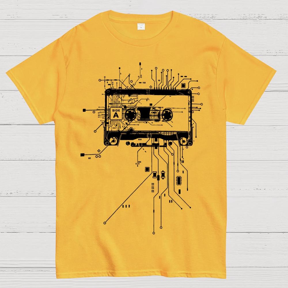 Cyber tape Cotton Summer Casual Cool Loose T-Shirt