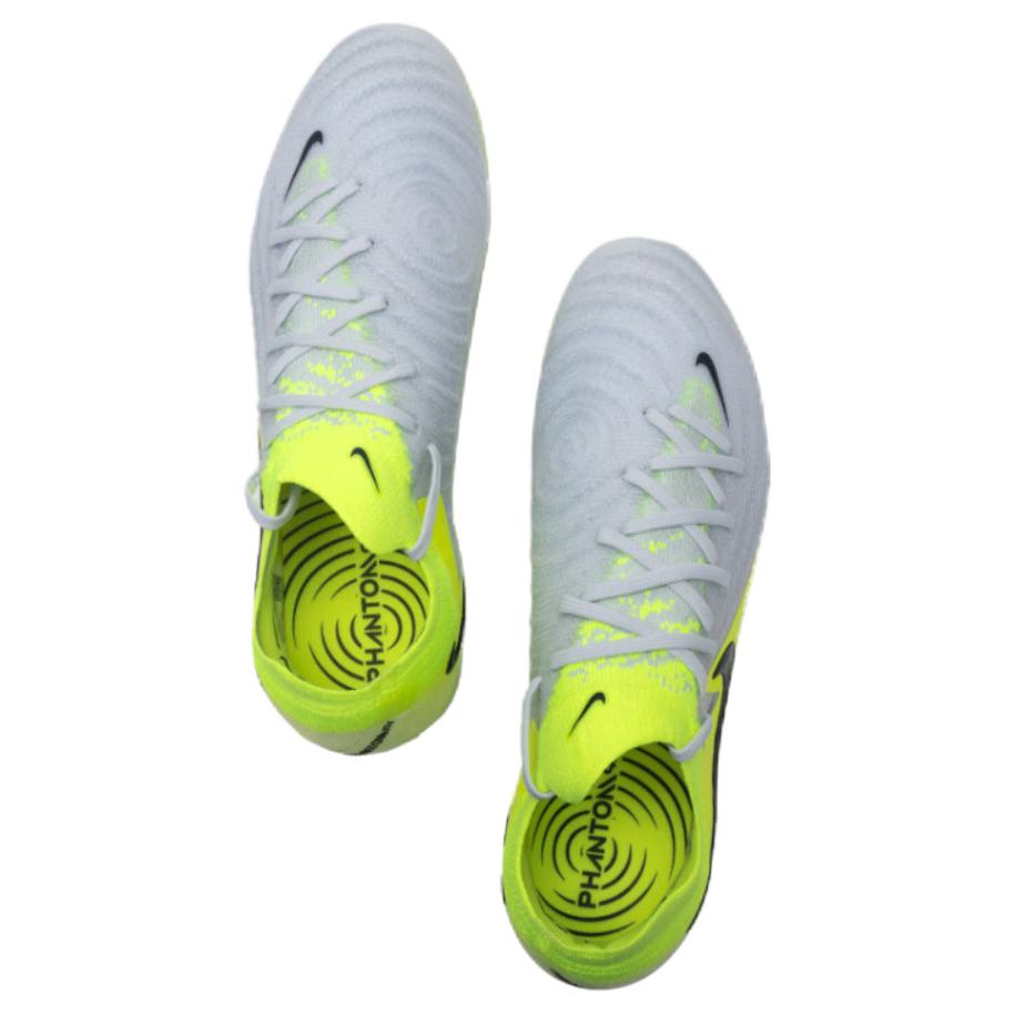 New Nike Phantom GX 2 Elite AG Rubber Short Studs Artificial Ground Soccer Shoes Men's Gray Yellow FJ2554-003