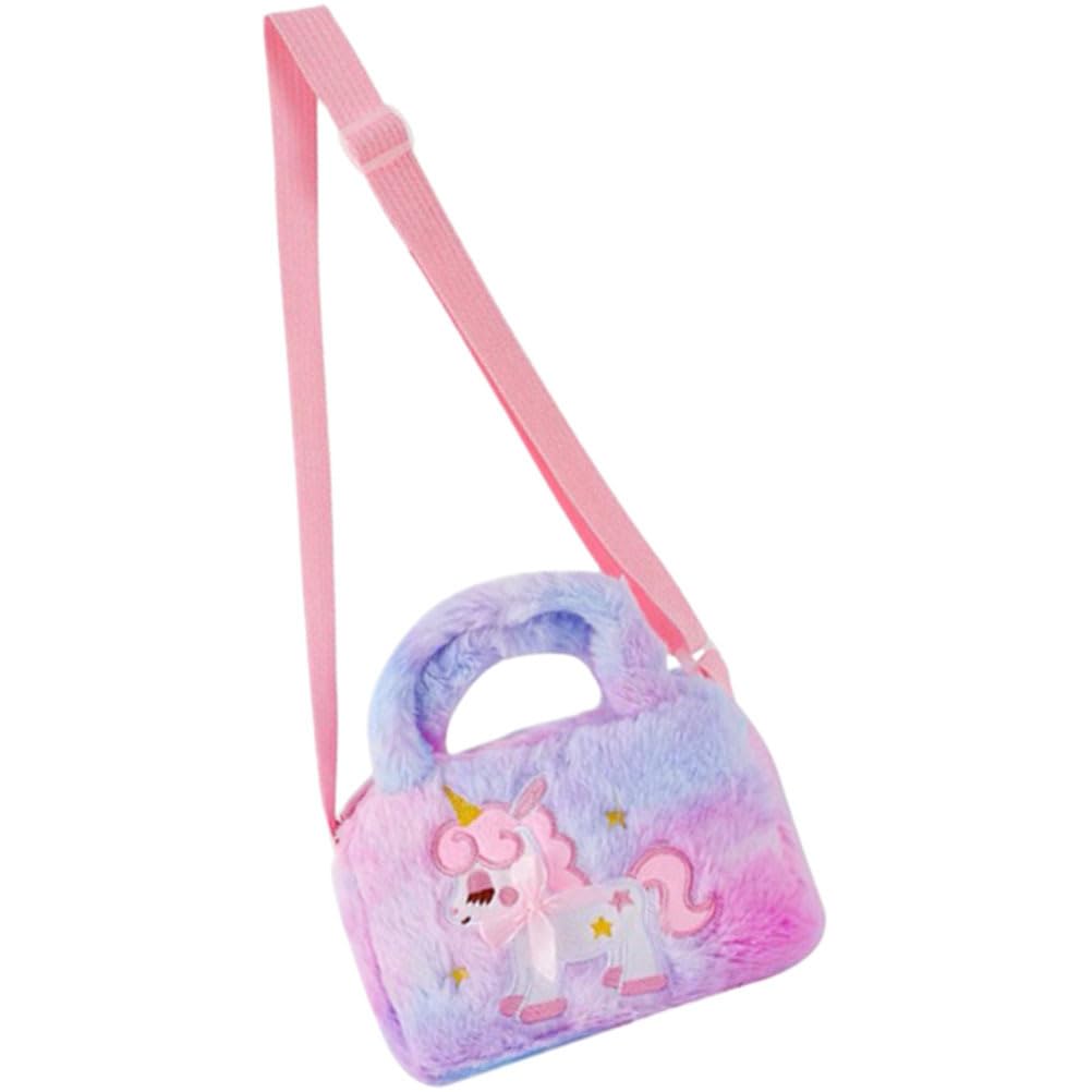 TENDYCOCO Einhorn Umhängetasche für Mädchen, Crossbody Tasche, Beutel, Schultasche für Kinder, Niedliches Plüschtier Design, Leicht, Perfekt für den Kindergarten,