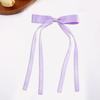 10PCS Soft Polyester Hair Barrettes Double Ribbon Bows Design Nonslip Duckbills Clip For Daily Use And Sports