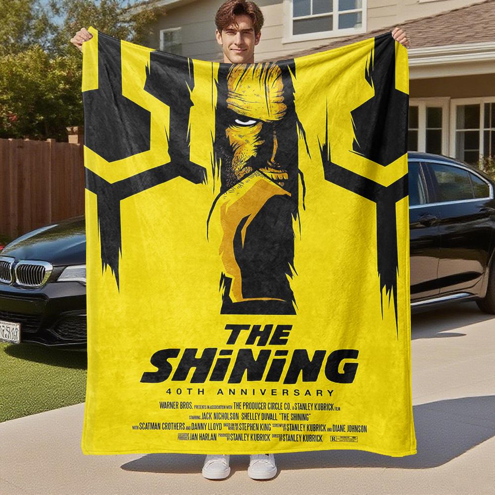 1pc The Shining 40th Anniversary Outdoor Flannel Blanket Soft Plush Decor for Picnics, camping,Bedroom, Playroom, or Lunch Break, Perfect Gift