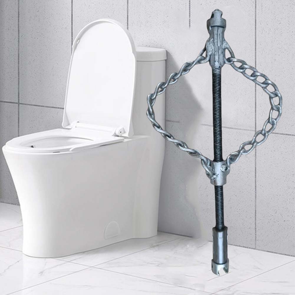 Flex-Shaft Sewer Descaling Chain Multi-Purpose Pipe Maintenance Tool Stainless Steel Dredging Sewer Tool for Pipeline Blocks