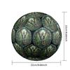 Jungle Lizard Emblem Round Football Size 5 Adult Ball Suitable for Training Matches and Outdoor Team.