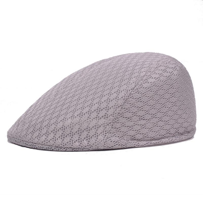 2025 New Summer Casual Beret Hat Unisex Mesh Flat Caps Newsboy Style adjustablr Fashion Breathable Summer Hat for Women Men Caps