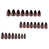 Gothic black smudge gradual change hot-selling wearing nail art nail piece short almond nail piece