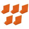 Stepped Positioning Plate for Wardrobe Side Closing Applications with Stair Step Design for Accurate Vertical Limit Alignment