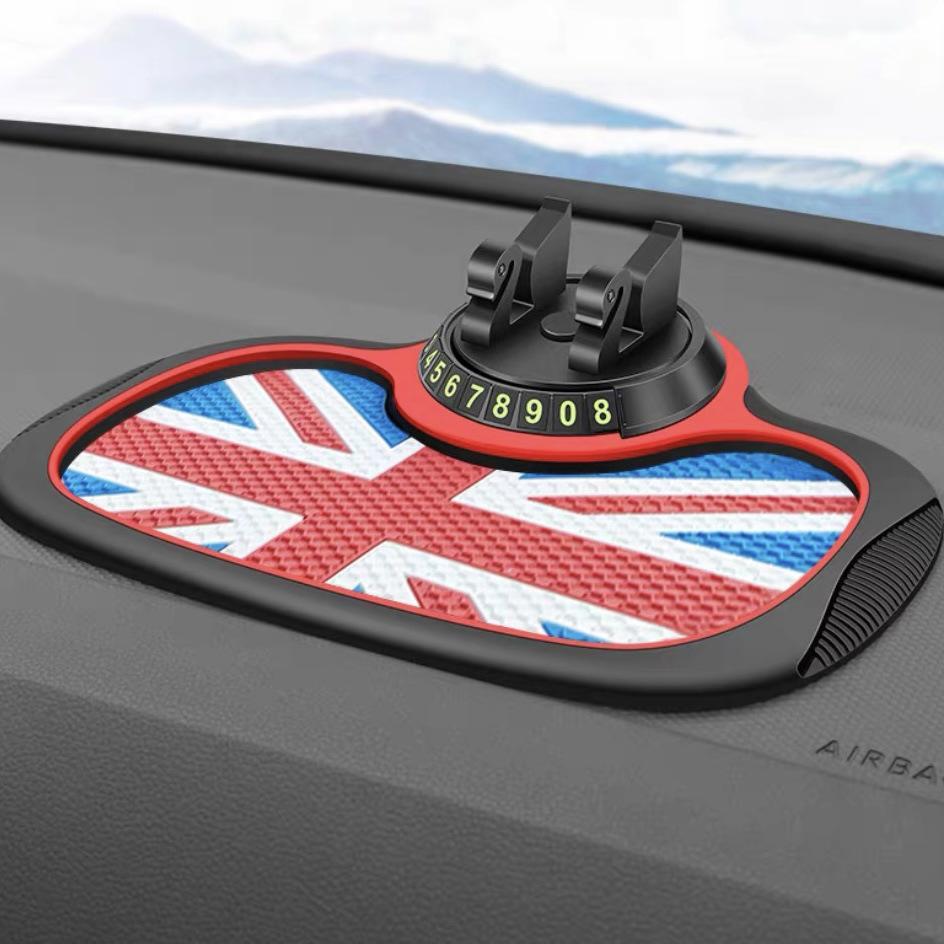 Multifunctional Car Anti-Slip Phone Holder & High-Temperature Resistant Dashboard Pad
