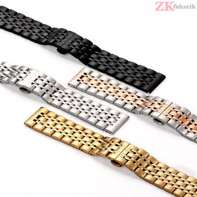 18mm 20mm 22mm 12/14/16/19 High Quality Solid Stainless Steel Watch Strap Metal Flat/Curved End Strap Bracelet Watch Accessories