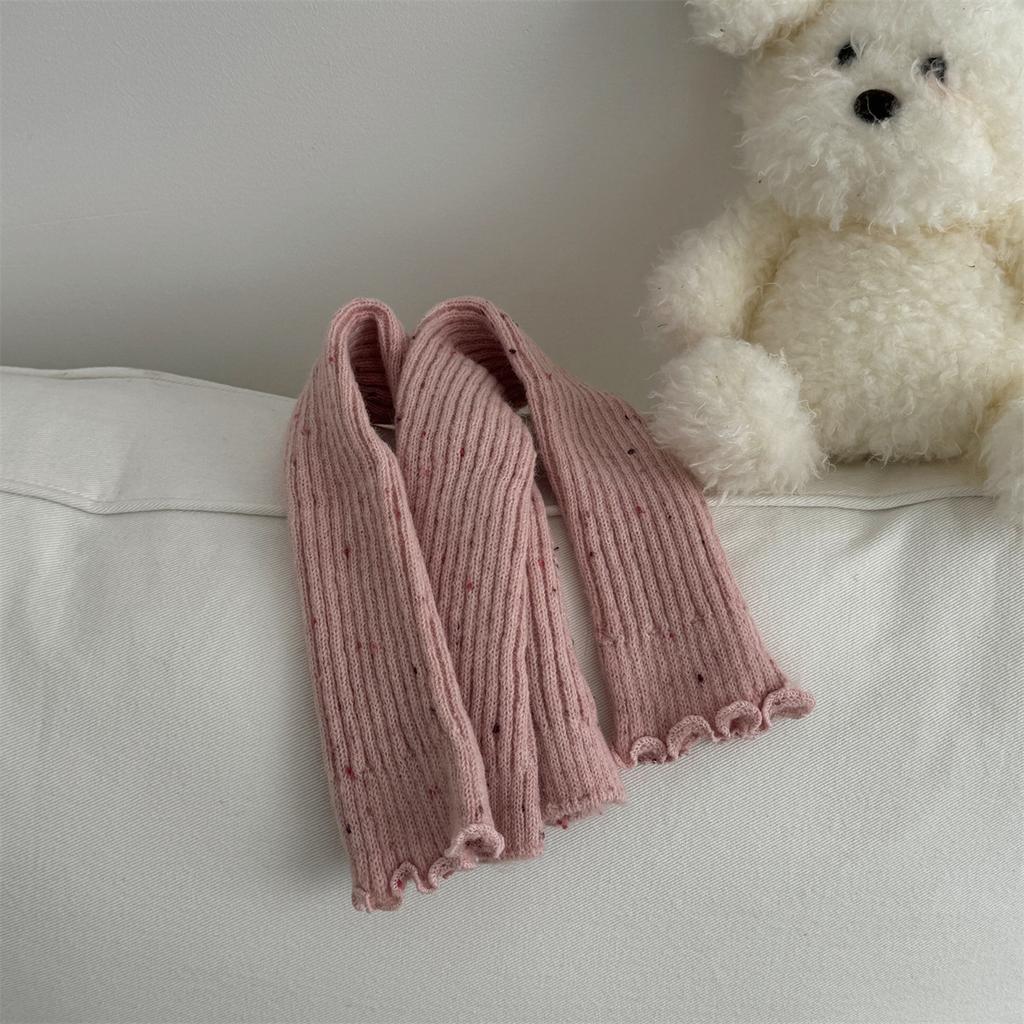 Copriscalze a Pois in Cashmere Ispessito, Un Versatile Copriscalze in Lana per Ragazze Trendy in Autunno e Inverno
