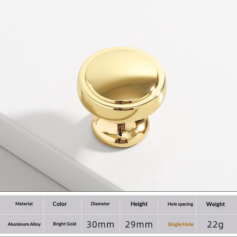 Aluminum Alloy Furniture Knobs Rustproof Waterproof Surface Classic Design for Cabinet Drawer Dresser Bathroom Kitchen Furniture