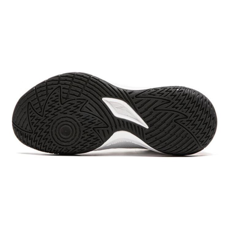 Li Ning Kinder Long Fist V3 Vielseitige Einfache Rebound Low Top Basketballschuhe Kinder Sneaker Weiß YKBU066-3