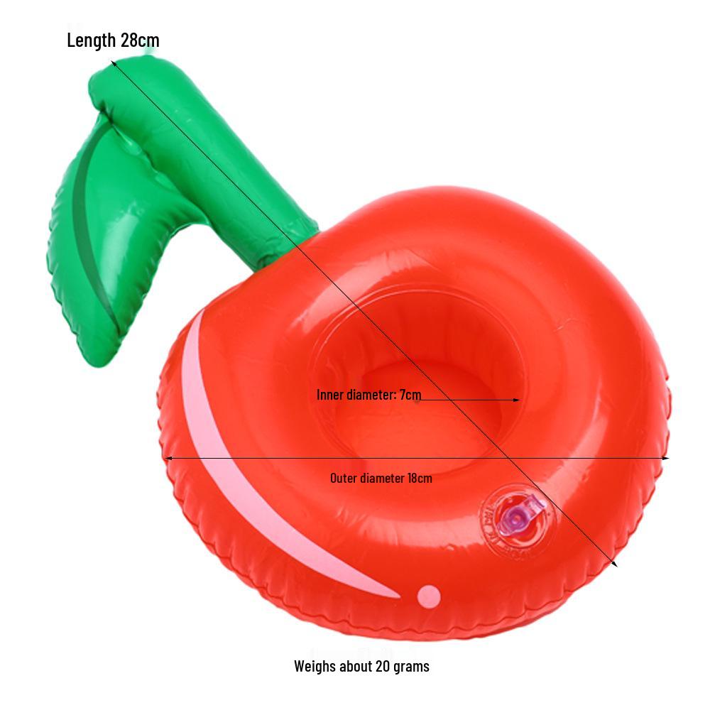 Available: Inflatable Cup Holders - Flamingo, Donut, Lemon, Watermelon, Pineapple, Crab, and Heart.