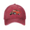 Vintage Station Wagon Baseball Cap Hiking Hat Vintage Hat Unisex Fishing Cap Unisexs Womens