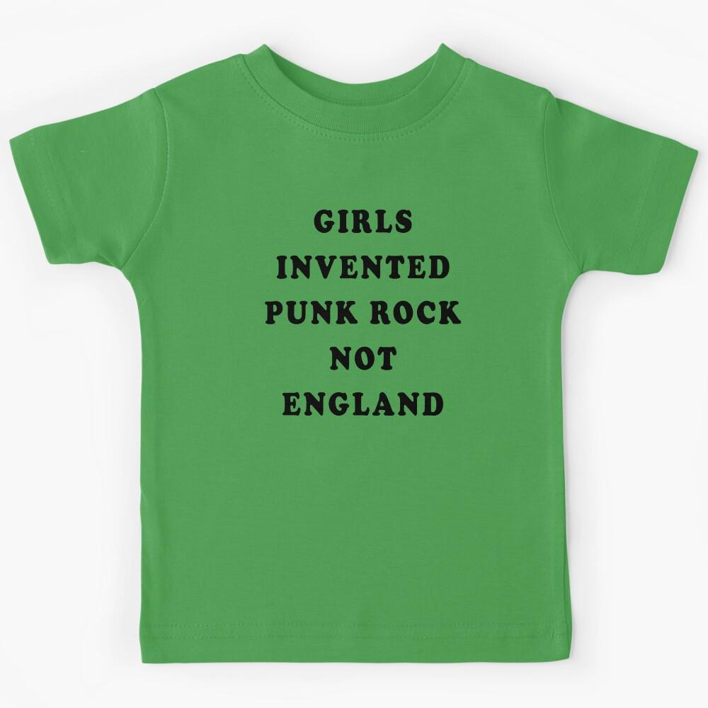 Girls Invented Punk Rock Not England Kids T-Shirt 140