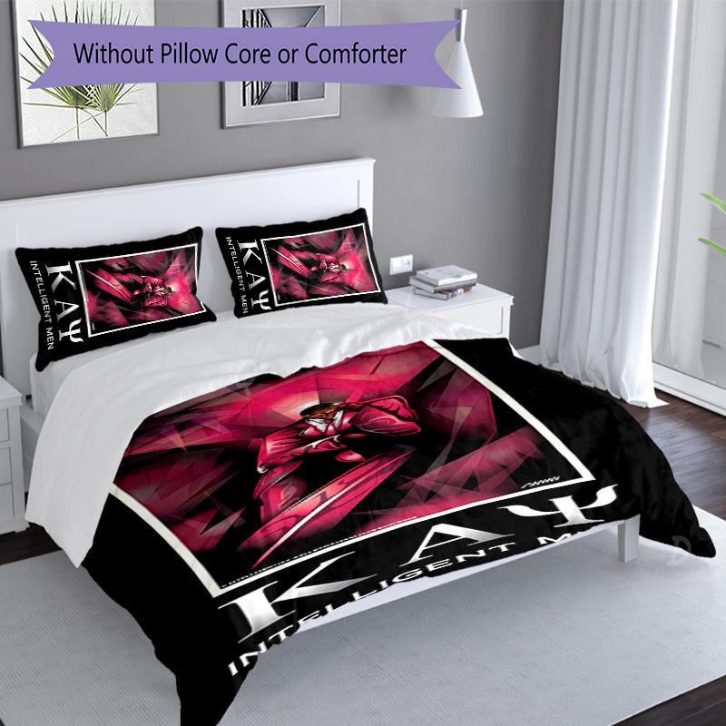 3pcs Kappa Alpha Psi pattern bedding set duvet cover set includes duvet cover &pillowcases, perfect all season bedroom decoration & gift