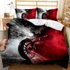 Dirt Bike Bedding Sets Motocross Racer Duvet Cover Set 2/3 Piece Boys Comforter Cover Set,Kids Extreme Sports Style Bedding Set