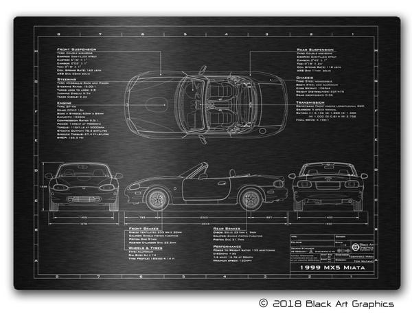Mazda MX-5 Miata Car Metal Tin Sign Wall Decor Fashion Art Decor Poster,Man Cave,Garage,Bar