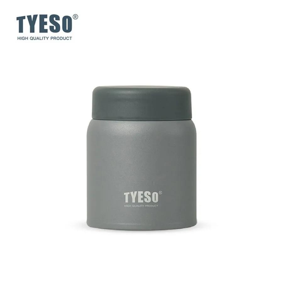 Tyeso 220ml Cute Thermoses Compact Vacuum Flask Frosted Stainless Steel Portable Thermal Cup Stylish Leak-Proof Daily Essential