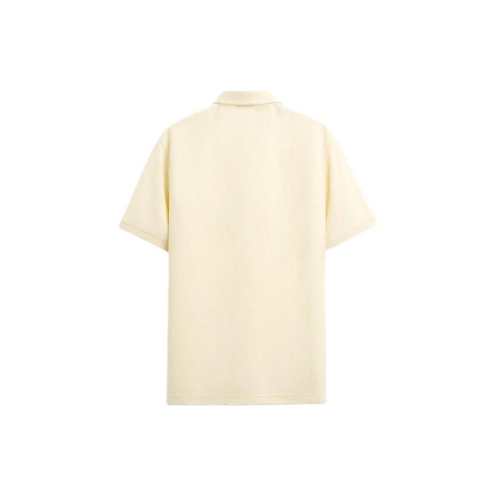 ZARA Polo Shirt Men's Light Yellow 0526410-321