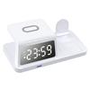 Wireless Charging Station 3 in 1 15W Fast Desk Charger Stand Multifunctional with Clock for Mobile Phone Watch Wireless