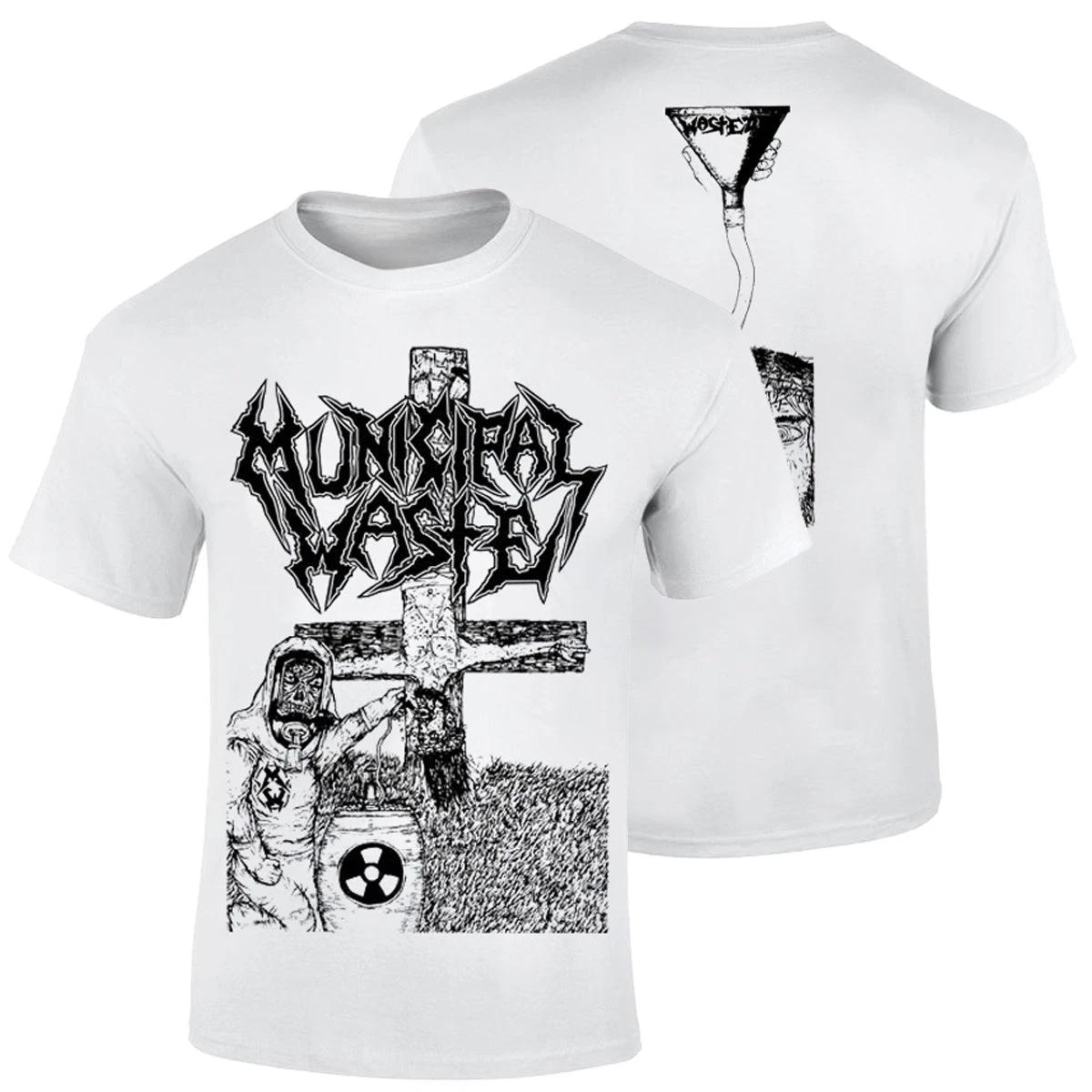 Municipal Waste Трэш-метал группа Графическая хлопковая футболка Мужская Женская Футболка с принтом с коротким рукавом Хлопковые топы Модный бренд Летняя футболка 2XL