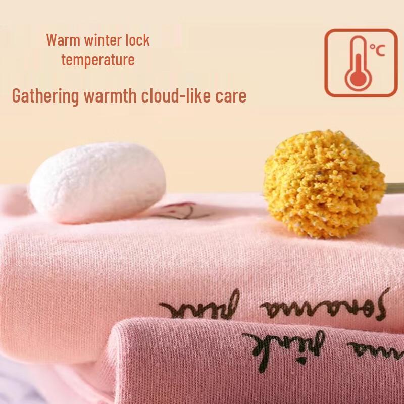 Langsha Women's Pure Cotton Antibacterial Thermal Underwear Set