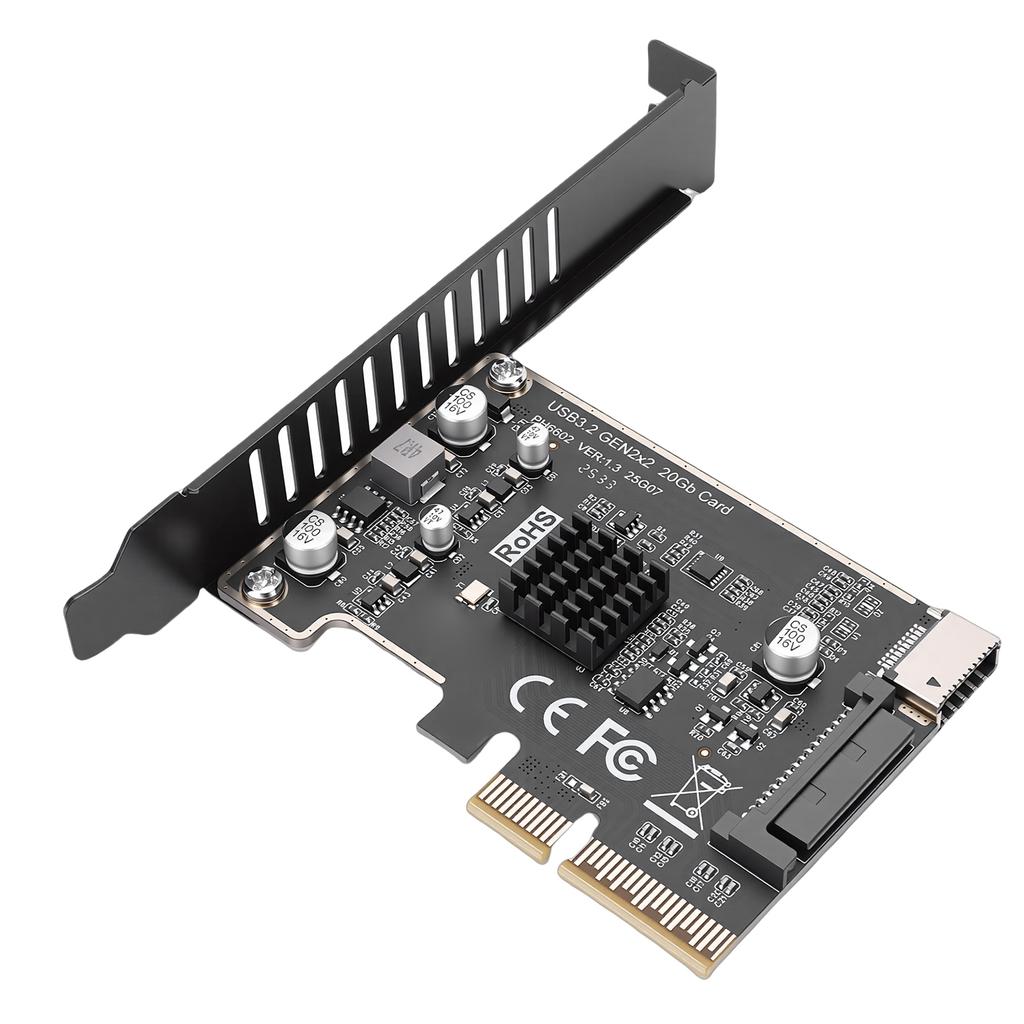 PCI Express Erweiterungskarte TYP E Front Typ C 20 Gbit/s PCIe zu USB 3 Serial ATA 15 PIN Erweiterungskarte Kompatibel mit PCIE X4 X8 X16