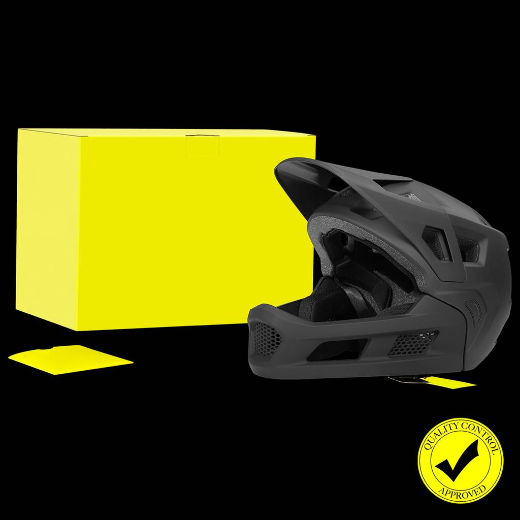 Mountain Bike Helmet Detachable Helmet Full Face Mountain Bike Helmet with Padding and + Silver Ion Straps