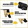 Brass Portable Inflatable Pump Car Tire Air Chuck Inflator Valve Connector Clip-on Adapter Tyre Wheel