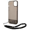 Guess Guhcp14Shgcohk Iphone 14 / 15 / 13 6.1 Czarny/Black Hardcase Translucent Pearl Strap