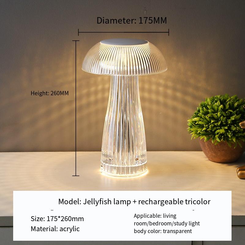 

1 шт. Интернет знаменитость креативная симфония настольная лампа свет роскошный сенсорный декоративный атмосферный светильник прикроватный медуза ночник подарочный орнамент