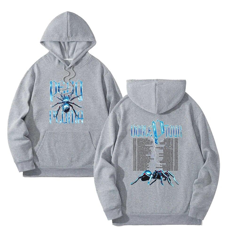 Unisex HoodieSinger Peso Pluma Tarantula Tour Merch Hoodie Unisex Casual Pullover Hooded Sweatshirt Clothes y2k