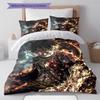 Cartoon Pattern Bedding Quilt Set Quilt Cover Pillowcase Home Decoration Birthday Gift (1 * Duvet Cover + 2 * Pillowcase, Without Core)