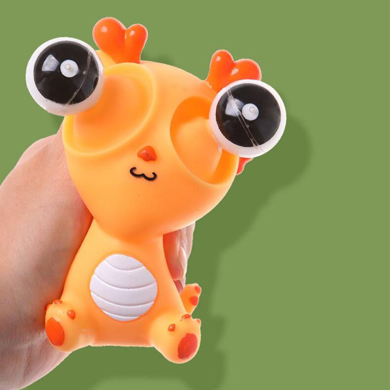 Funny Eyeball Burst Squeeze Toy Dragon Pinch Toys Kids Stress Relieving Venting Toys Fidget Toy Creative Decompression Toy
