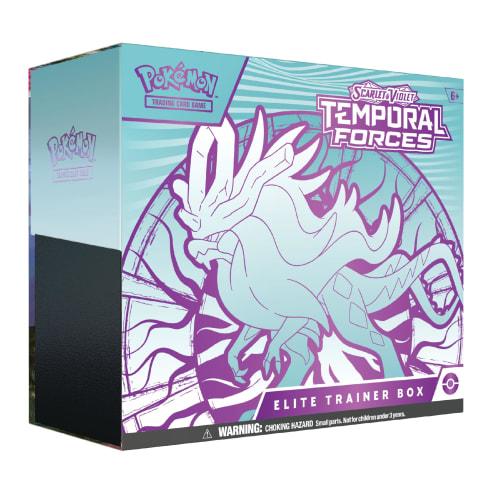 Pok?mon TCG: Scarlet & Violet ? Temporal Force Elite Trainer Box ? Walking Wake (1 Full Art Flutter Mane Promo Card, 9 Boosters & Premium Accessories)
