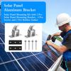 Aluminum Alloy Solar Panel Mount Bracket Adjustable Rotatable Elevation Angle Wind Resistant Low Pressure Flexible Roof Mounting