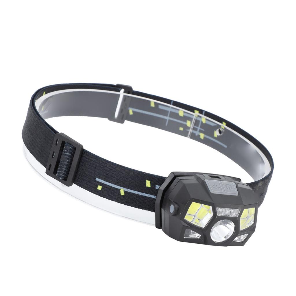LED Head Lamp Flashlight USB Charging Strong Light Waterproof Motion Sensor Rechargeable Headlamp