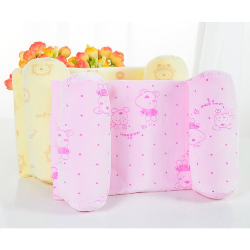 Baby Infant Memory Foam Pillow With Pure Cotton Fabric For Newborn Head Shaping Support