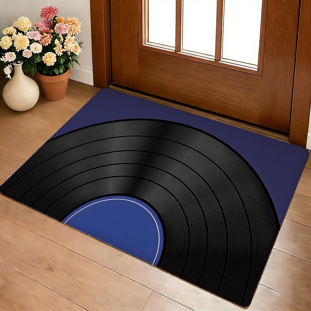Vintage Tape Video Floor Mat Cozy Flannel Soft Thick Non-Slip Mat For Living Room Bedroom Kitchen Decor Rugs