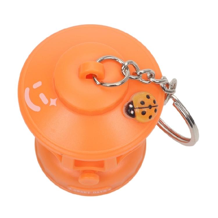 Waterproof Retro Lantern Pendant Orange Strap Vintage Lantern Keychain Pendant Suitable For Explorers And Campers