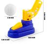 Children's Baseball Toy Set with Pedal Launcher and Telescopic Bat for Indoor/Outdoor Parent-Child Sports
