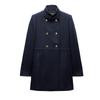 Fall and Winter New Women's Clothing Gold Button Decoration Wool Blend Double Breasted Stand Collar Coat Outwear 9037141