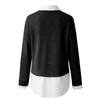 Women's Winter Fashion Long Sleeve Holiday Solid Color Sweater Top Blouse
