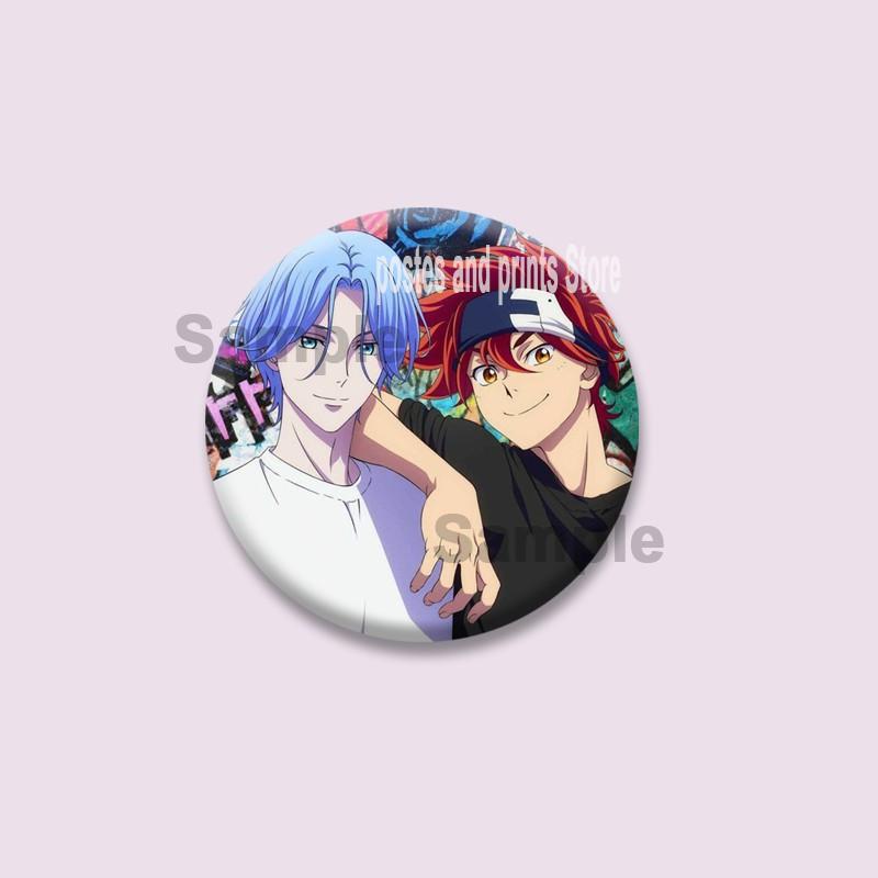 Cartoon Langa Hasegawa Reki Kyan Cosplay Badges Cute Anime SK8 Button Brooches On Backpack Manga Lapel Pins Jewelry Accesorios