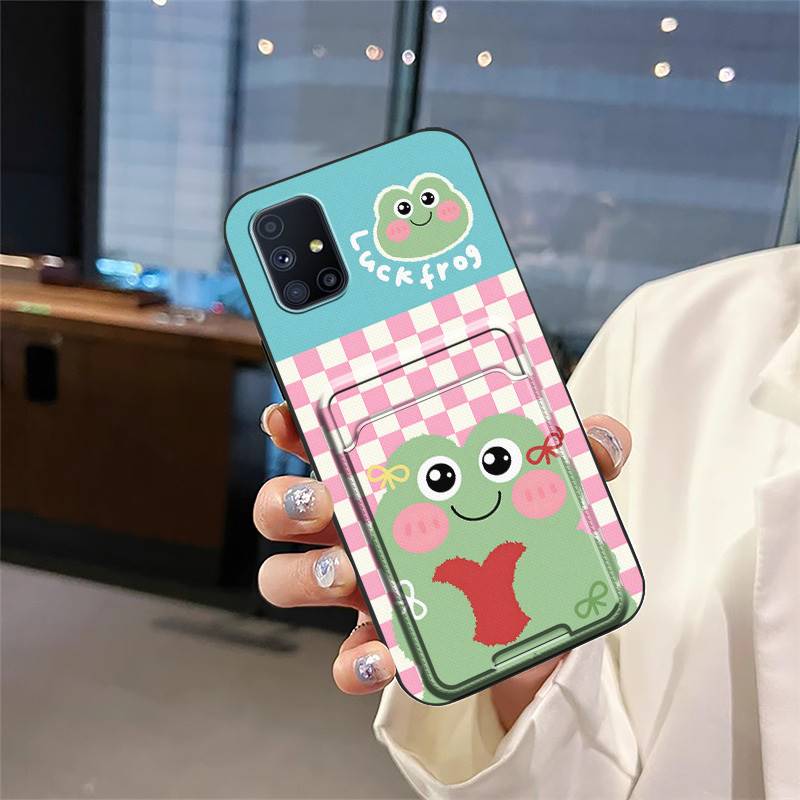 protective Anti-dust Phone Case For Samsung Galaxy M51/SM-M515F/DSN Cartoon Graffiti Card sleeve TPU Cute Silicone Cover