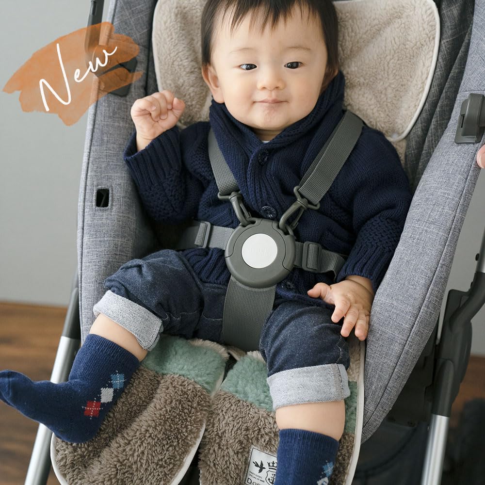 DORACO Fur Car Seat Cover Perfect for Stroller Seats and Car Also Suitable for Cold (Marshmallow Green) - Seats, Weather.