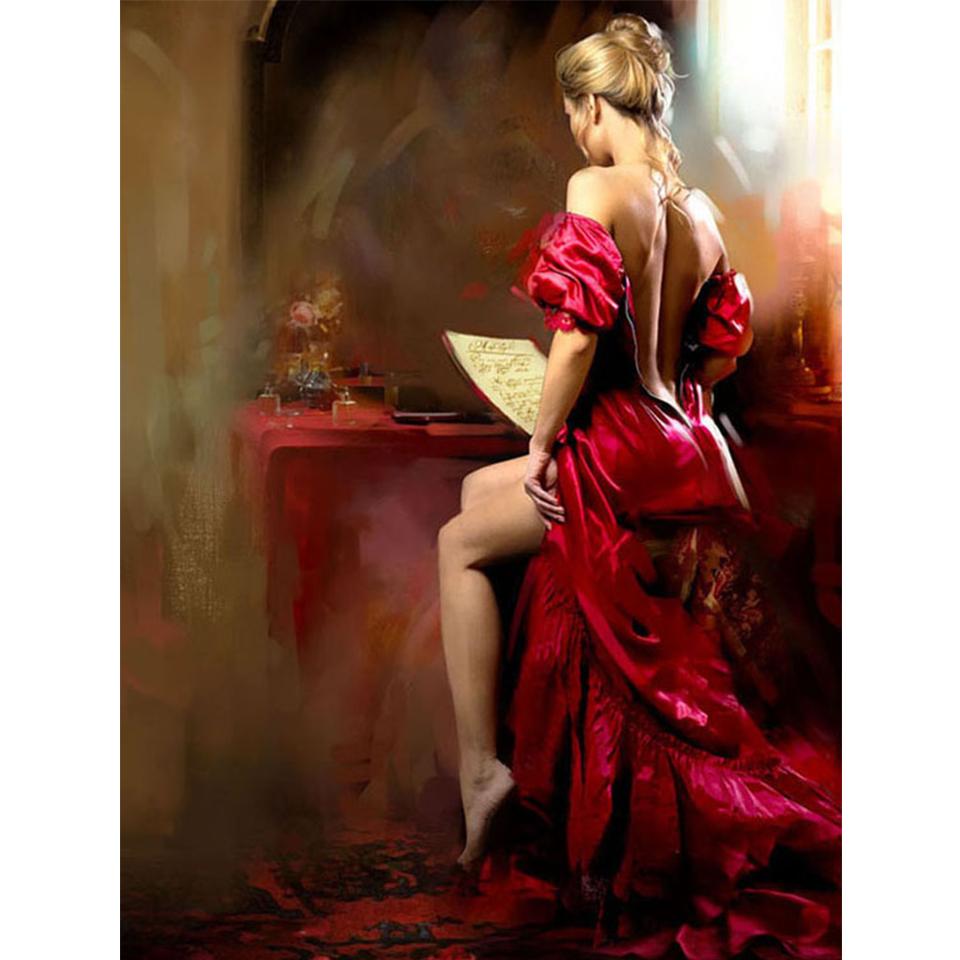 

5D DIY алмазная живопись красота полный круглый комплект для алмазной вышивки мозаика картина вышивка крестиком мозаика украшение со стразами подарок Full Round 20x25CM