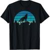 Wolf Retro Wild Animal Wildlife Nature Men Boys T-Shirt