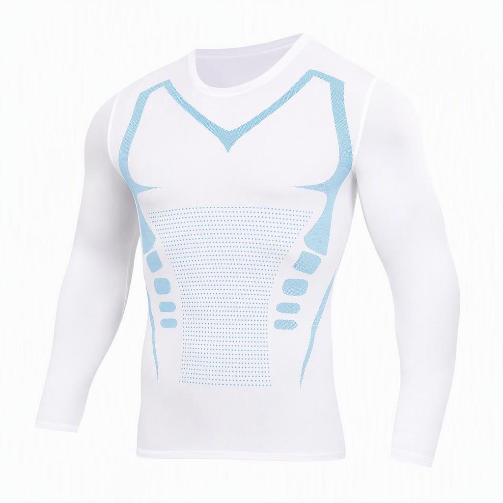 Men's High Stretch Quick-Dry Sci-fi Sports Compression T-shirt, Basketball Vest, Running Wear