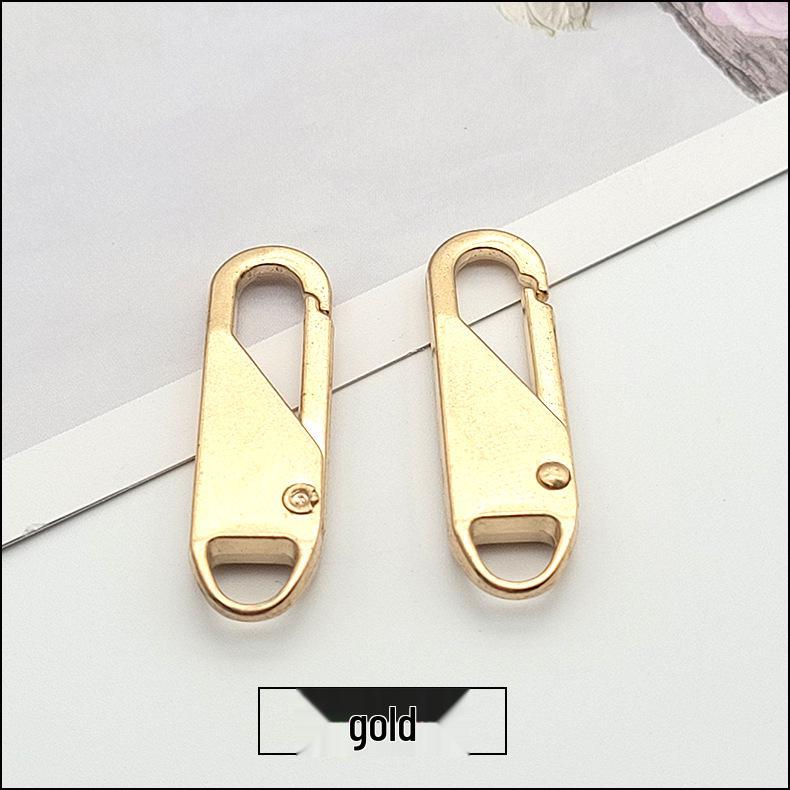 Universal Metal and Rubber Zipper Pull for Handbags, Backpacks, and Clothes